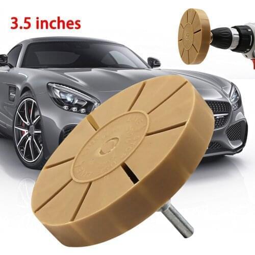 Eraser Wheel Car Sticker Remover Paint Cleaner Car Polish Auxiliary Tool Car Pneumatic Rubber Eraser Wheel Pad Rubber Disk Decal