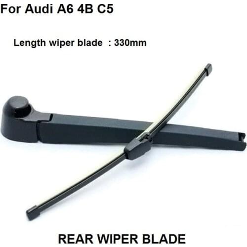 Rear Windscreen Wiper Blade And Arm For Audi A6 4B C5 Estate 1999-2005 ,Blade 13'' 330mm