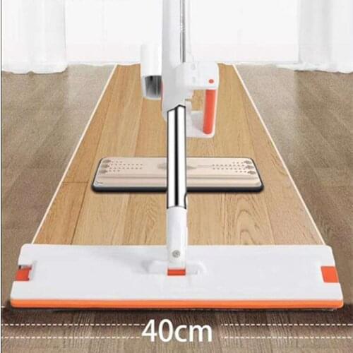 Floor Polisher Mop Flat Easy Microfiber Head Dust Touchless Mop House Kitchen Fregonas Limpieza Suelo Cleaning Tools DE50TB