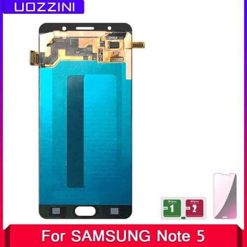 2 Pcs AMOLED N9200 LCD Display For Samsung Galaxy Note 5 N920 N920V N920T N920A N9200 LCD Display Touch Screen Digitizer