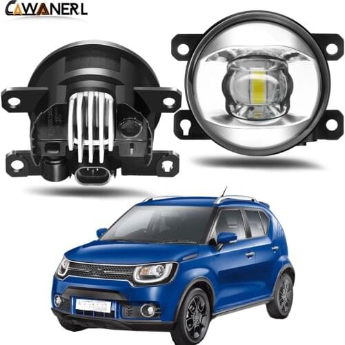 LED Lens Fog Light Assembly Car Right + Left Fog Lamp Daytime Running Light 30W 8000LM 12V For Suzuki Ignis II 2003-2008
