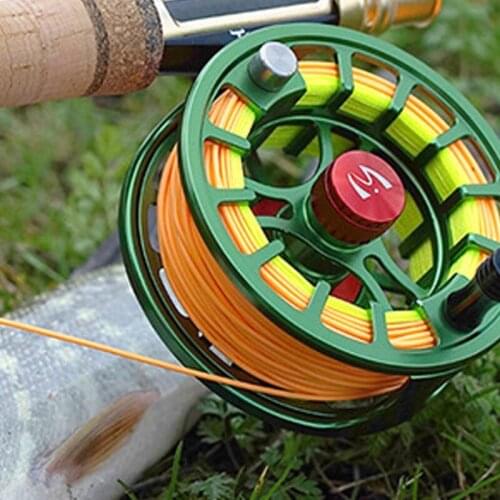 Wf5F Fly Fishing Line with Joint,Floating Main Line Orange