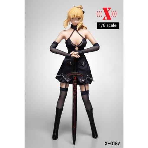 X-018 1/6 Anime Two-dimensional Female Head Sculpture Doll Set In stock for 12-inch female body