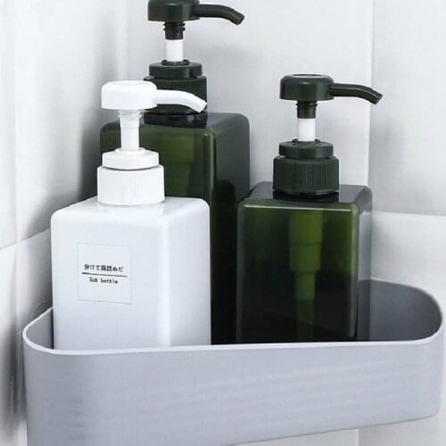 1pcs Bathroom Wall-mounted Triangle Shower Box Shelf Bathroom Corner Bathroom Shelf Kitchen Storage Supplies Home Convenience