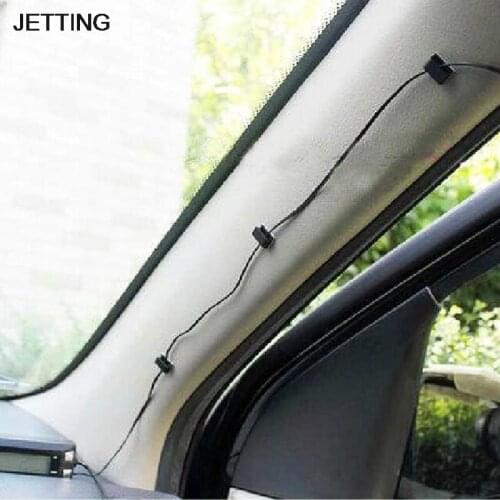 10 Pcs/set Single Hole Cable Holder House Office Car Wire Cord Cable Flat Holder Tie Clips Fixer Organizer Drop Adhesive Clamp