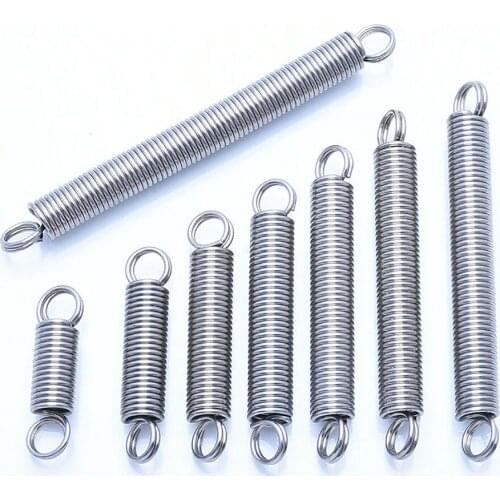 10pcs Double Loop-End Expansion Extension Springs Wire Diameter 0.5mm, Length 20/25/30/35/40/45/50/60/70/80/90/100/120-280mm