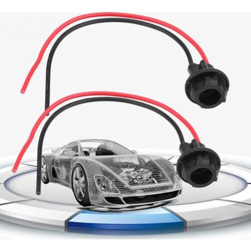 2pcs Car Plug-in Light Bulb Extension Socket Holder Connector Soft Rubber T10 W5W 168 194