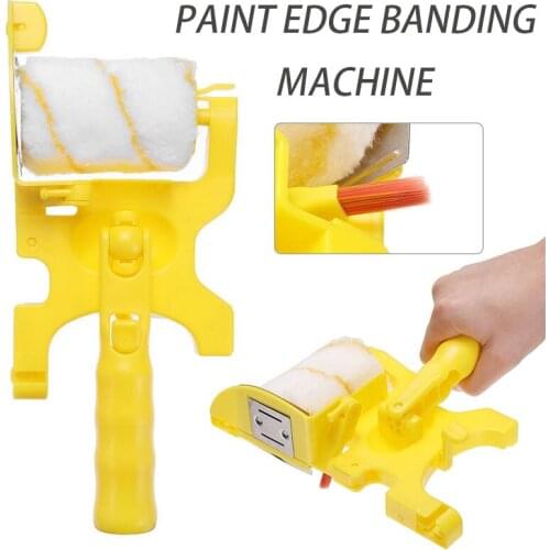 4pcs Portable Home Wall Ceilings Brush Safe Handle Painting Decorative Cylinder Tools Paint Improvement Rollers