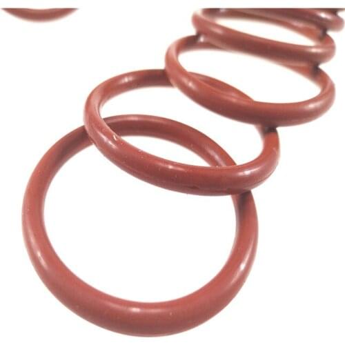 5-100PCS wire diameter 3.55mm inner diameter 20mm-300mm red silicone O ring silicone O type sealing ring red silicone O rings