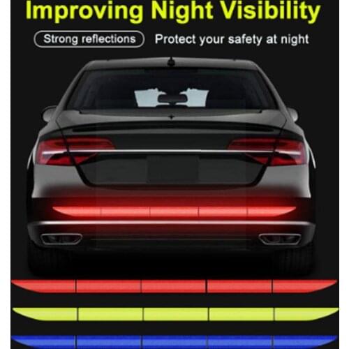 5Pcs/set Car Reflectance Reflector Stickers Auto Accessories Reflective Reflector Car Reflex Strips Tape Reflect Warning Ta L6D9