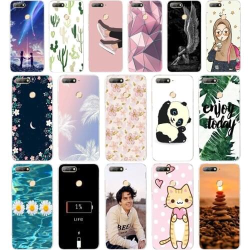 J For Huawei Honor 7A pro 5.7"inch AUM-L29 Case Soft Silicon TPU Phone Back cover 360 Protective Case For Huawei Honor7A pro