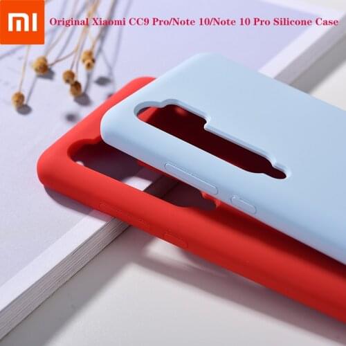 Official Xiaomi Mi Note 10 Pro/CC9 Pro Silky Silicone Cover Soft-Touch Finish Back Protective Shells For Mi Note10 Phone Case