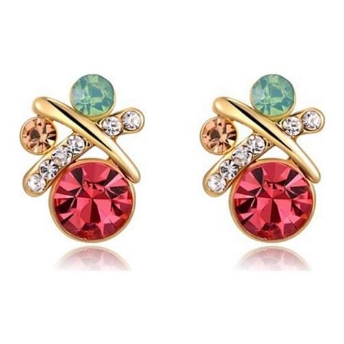 COWNINE TOP Quality Wholesale Baby Girl Children Jewelry Charm Fimo Polymer Clay Mixed Earrings Free shipping
