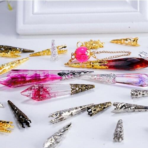 1 Set DIY Handmade Pendant Jewelry Mold UV Resin Epoxy Mould Crafts Making Soft Silicone Molds Gifts