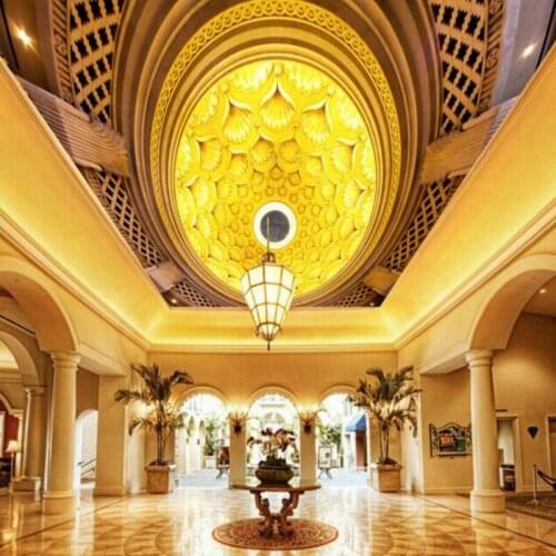 Photo wallpaper custom hotel home wallpaper European luxury art golden zenith mural design wallpaper mural