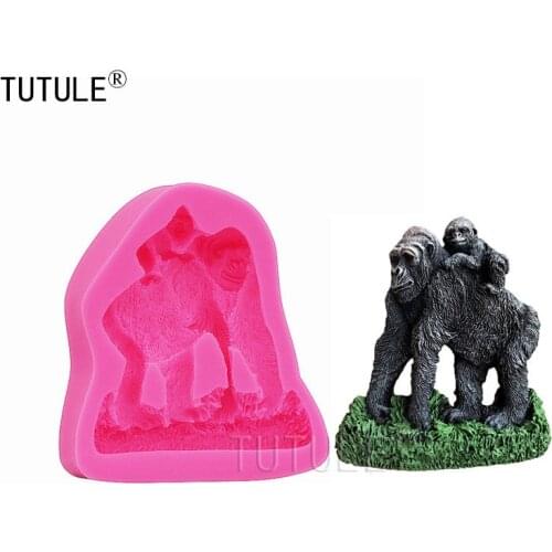 Gadgets,Orangutan Mold,silicone for food and other materialsmold, great for baking,monkey Candy Cake Resin Crafts Chocolate mold
