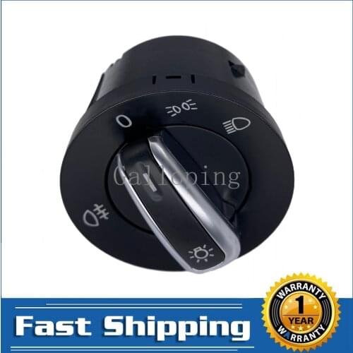 Car Headlight Fog Lamp Control Switch Button for VW Caddy Touran Eos Golf Golf Jett Passat Rabbit 2003-2016 3C8941431B