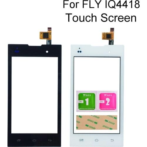 4.5'' Mobile Touch Screen For Fly IQ4418 Era Style 4 IQ 4418 Touch Screen Front Glass Digitizer Tools Adhesive