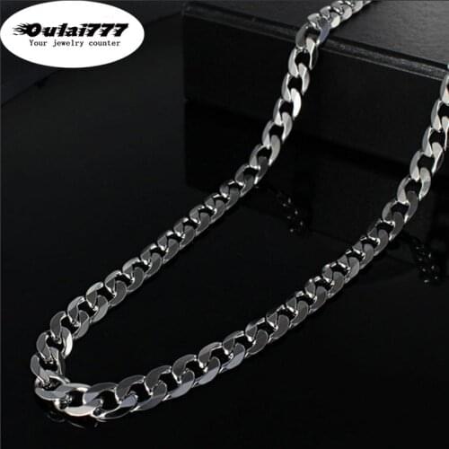 2019 Figaro stainless men necklace gifts for mens women best friends hip hop jewelry statement chain necklaces male gothic