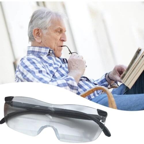 Big Vision Reading Glasses Frameless Magnifying 1.6 Times Eyeglasses 250 Degrees Magnifies Glasses 1 Piece Speed Reading