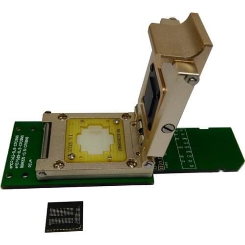 EMCP221 Socket with SD interface,for BGA221,Nand flash test socket,Apply to eMCP size_11.5x13_0.5,aluminium alloy,Pogo Pin