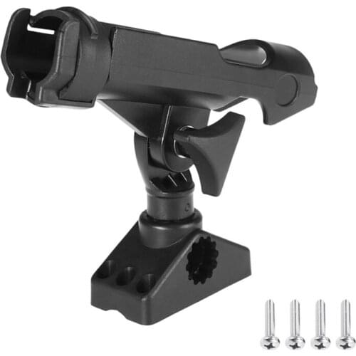 Adjustable Boat Fishing Rod Rack Holder Device Pole Kayak Support Fixer Fix Pole Rotatable Mount Inflatable Accessories