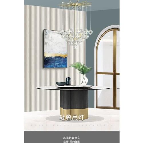 Light luxury all-copper bar table single head chandelier post modern minimalist dining room bedroom glass ball chandelier