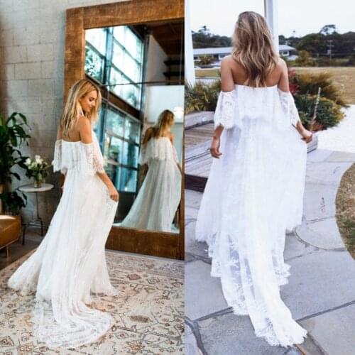 Sexy Maternity Photography Prop Summer Pregnancy Dress Women For Photo Shoot Lace Maxi Gown Clothes Shoulder Maternity Dresses