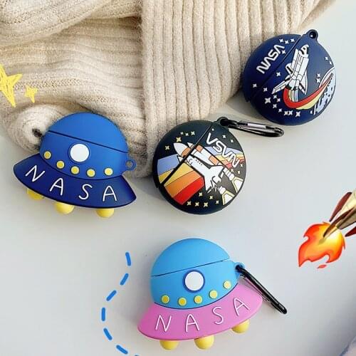 Planet and UFO Silicone Case for Airpods 1 2 Cartoon Cute Case for Apple Airpods Pro Wireless Earphone Cover Charging Box