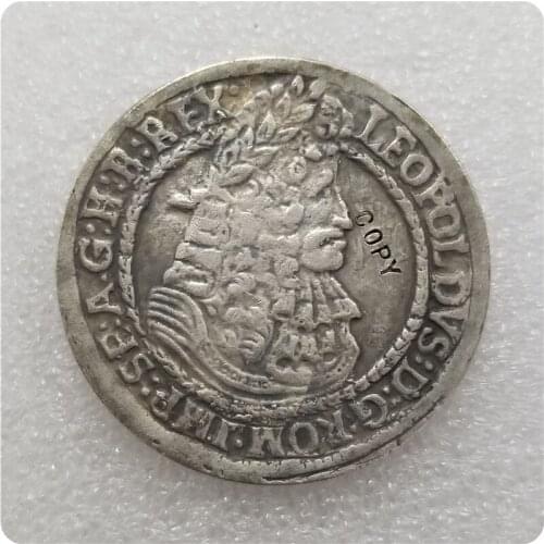 Medieval 1670 Hungary Bohemia Coin Medal German COPY