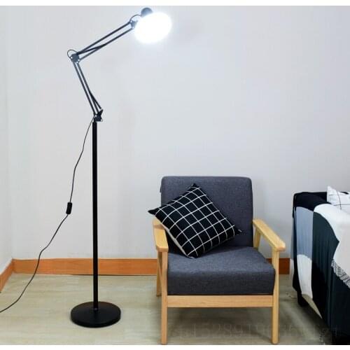 Vintage DIY Rocker Floor Lamps for Living Room Stand Light Industrial Decor Iron Standing Light Bedroom Bedside Floor Lights