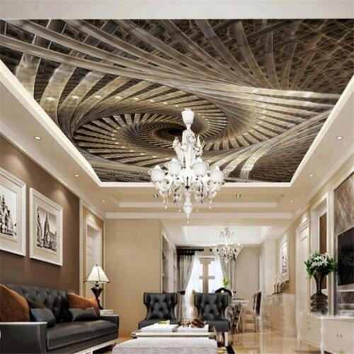 Wellyu 3D Spiral Royal Geometric Art Zenith Wall Custom Large Mural Green Wallpaper papel de parede para quarto mural