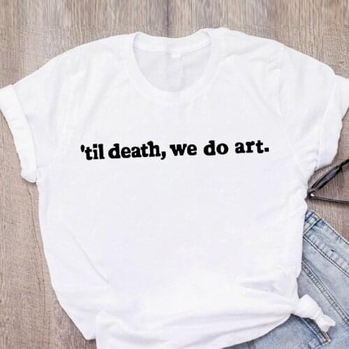 Streetwear Hot Sale Cute Cartoon Letter Pattern Print Short-sleeved O-Neck Casual S-3XL White Tops Tees Womens T-shirt