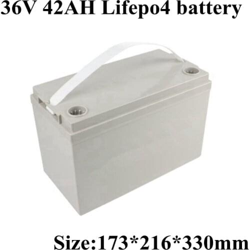 36V 40Ah 42Ah LiFepo4 Battery Pack for Rickshaw Ebike Power Bank Power Tools Sotrage 2000W Electric Scooter + 5A Charger