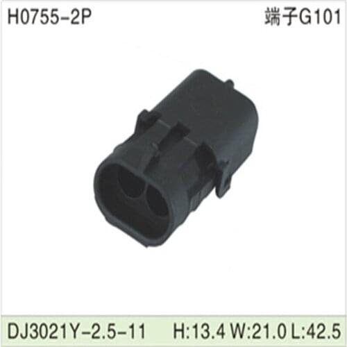 500pcs DJ3021Y-2.5-11 2.5mm 2Pin AMP Car Electrical Wire Connectors for Audi VW,BMW,Honda,Toyota,NISSAN AND other models