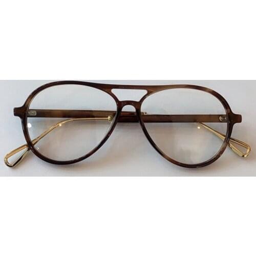 Brand Pilot Glasses Frame Women Metal Legs Luxury Vintage Myopia Glasses Frame With Box