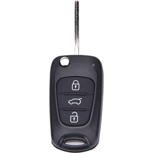 Remote Folding Key Shell Case 3 Buttons Fob For Hyundai I20 I30 IX35 I35