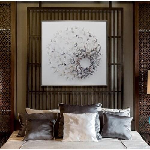 Dynamic Cluster of Fish Poster and Print Letter Love Wall Art Canvas Paintings Modern Artwork Living Room Picture Home Decor