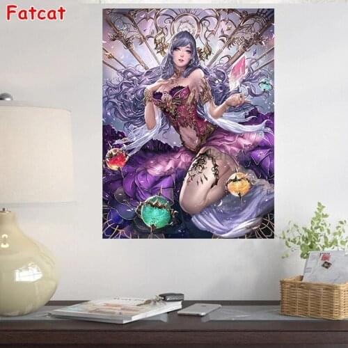 DIY 5D Diamond Painting Japanese Girl Anime Art Paint with Diamonds Embroidery Cross Stitch Kit Full Sqaure Drill Decor PP2680