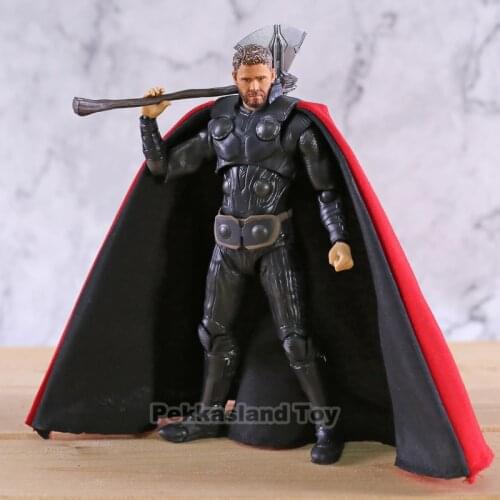 Movie SHF Avengers Infinity War Thor Odinson 6" PVC Action Figure kids Toys Doll Marvel Hero Collectable Model