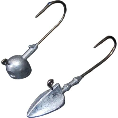 Lure hook with lead fishing tackle 1pcs 3.5-10g Lead Head Hook Jigging For Soft Fishing product Jig Head Fishhook With Hard Box