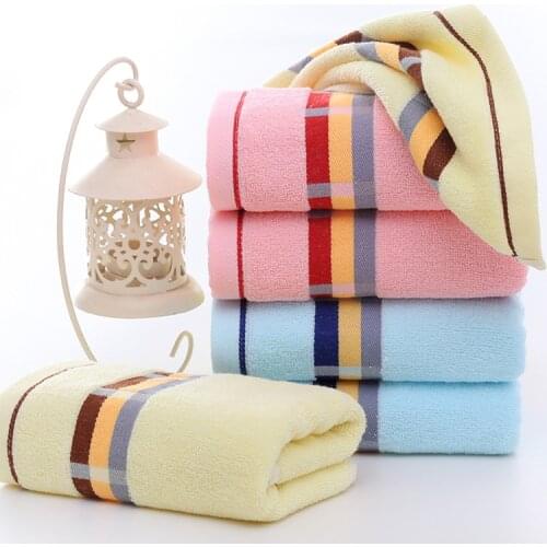 Buy 1 Get 1 Free Thickened Multicolor Face Towel Soft Hair Towel