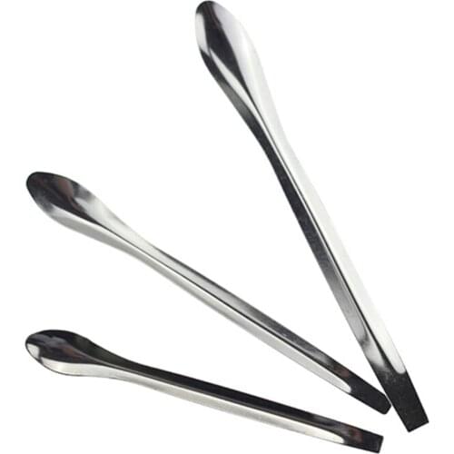 3pcs/Set Stainless Steel Medicinal Ladle Spoon Chemistry Experiment Pharmacy Lab Supplies 10cm 12cm 14cm