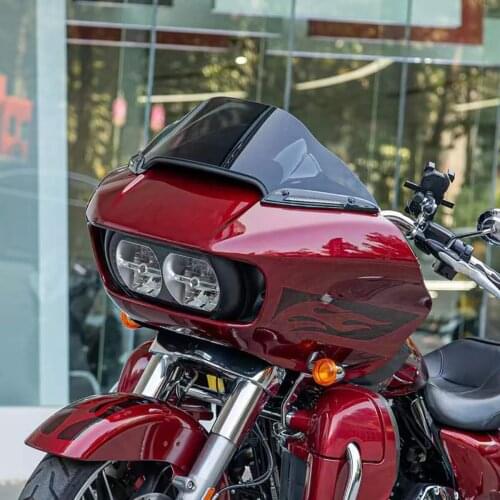 Windshield Windscreen For Harley-Davidson Road Glide Touring Double-lamp Gliding Motorcycle 2015 UP PC