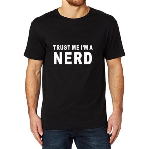 Lyprerazy Mens trust me i'm a nerd Funny Printed T-Shirt