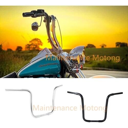 Motorcycle 16" 18" Riser 1" Ape Hanger Handlebar For Harley Sportster XL 883 FLST FXST Softail Classic Deluxe Road King