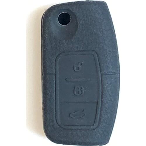 New Silicone Rubber Car Key Cover Case protector Sticker Remote Key Bag Case For Ford Series