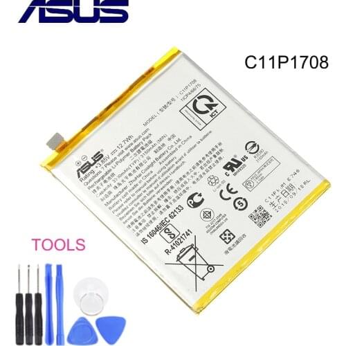 Original ASUS C11P1708 Phone Battery For Asus Per ZenFone 5 ZE620KL 3300mAh High Capacity