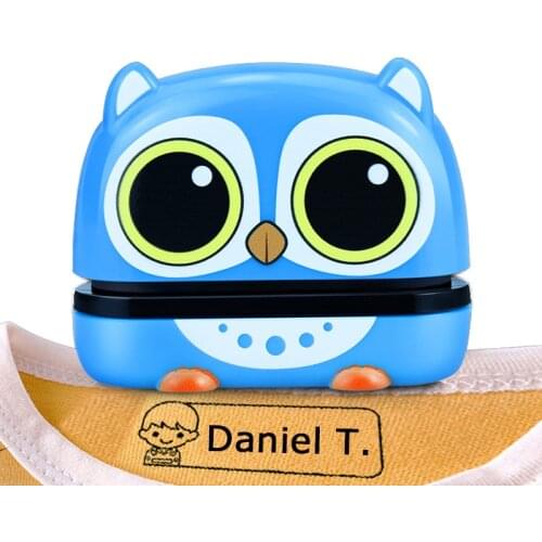 Big Size Cartoon Kids Name Custom-Made Seal Students DIY Stamp Washed Non - Fading Security Fabric And Textile More Characters
