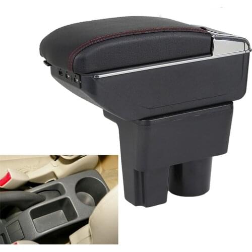 For Suzuki Liana A6 armrest box central Store Aerio content box with cup holder ashtray decoration products With USB interface